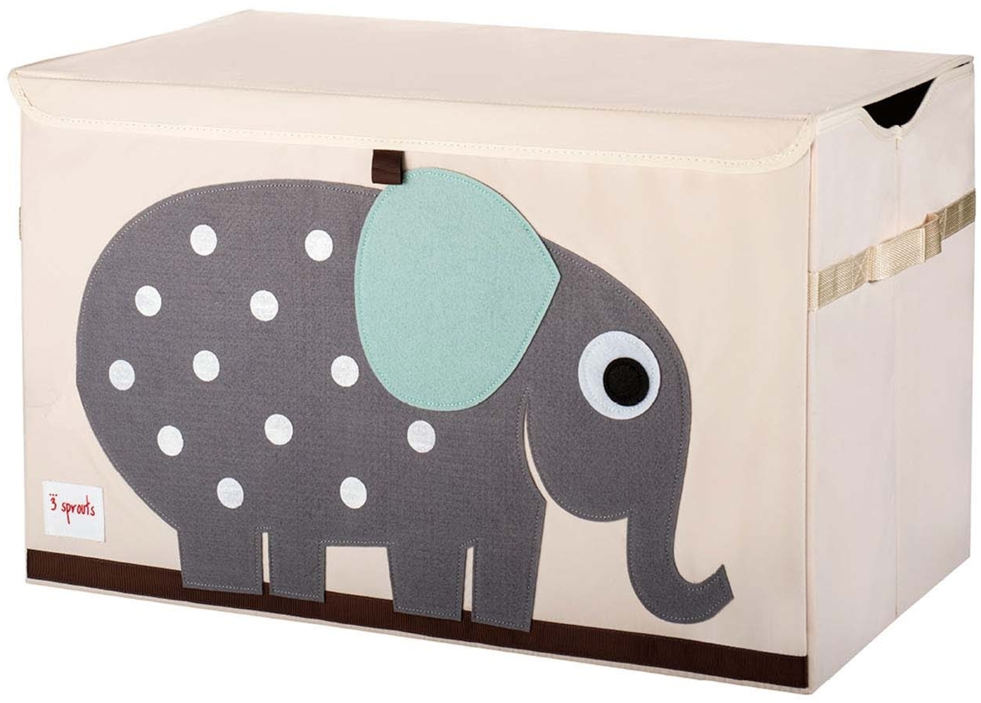 XL Aufbewahrungskiste fürs Kinderzimmer, Elefant, 38 x 61 x 37 cm, von 3 sprouts Bild 1