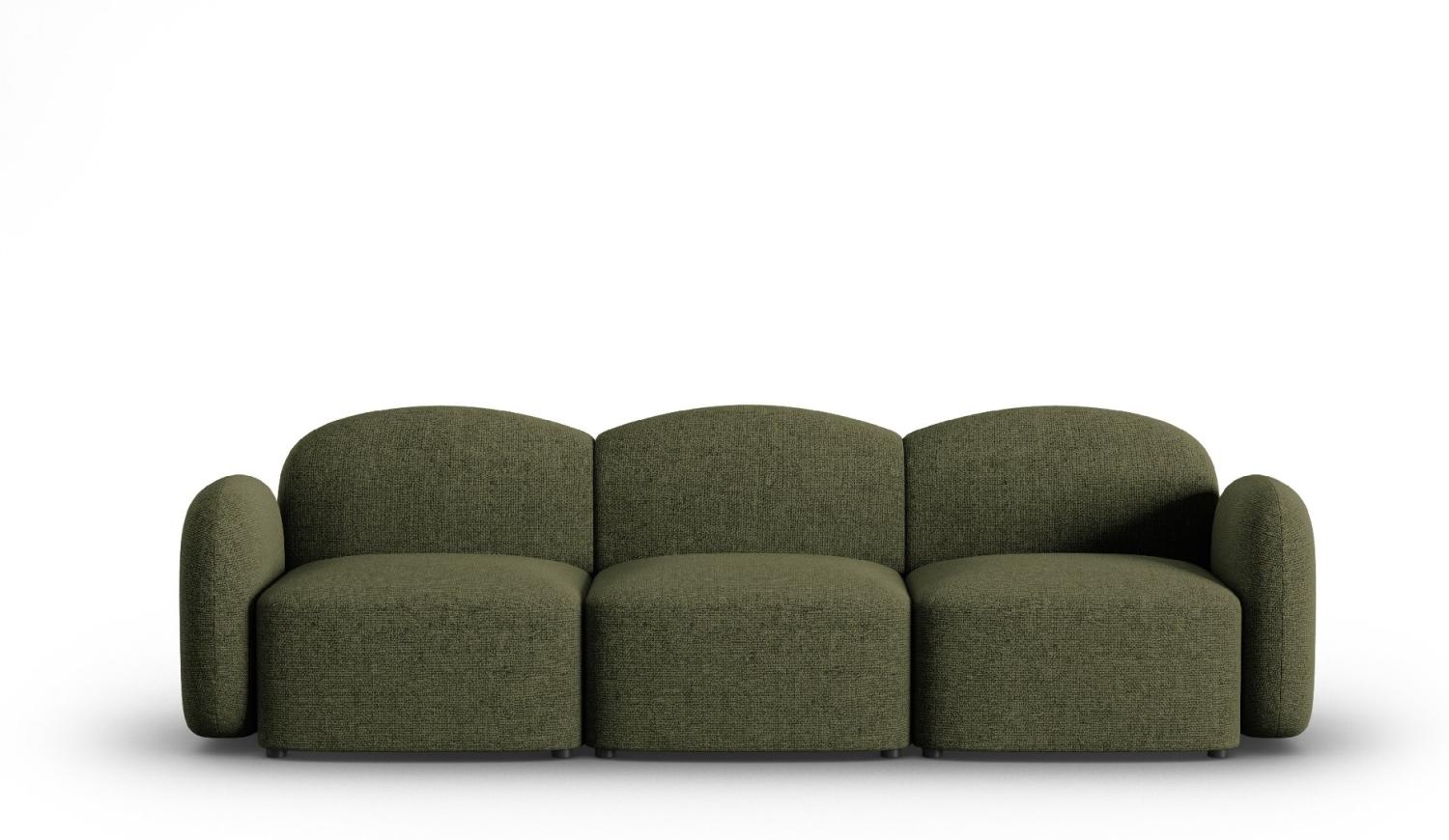 Micadoni Sofa Blair 3-Sitzer Chenille Grün Melange Bild 1