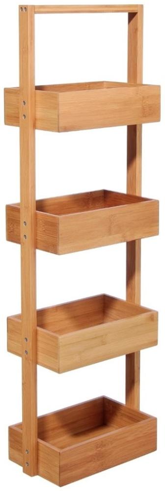 5five Simply Smart Badregal mit 4 Ebenen, Kosmetikregal, Bambus, Braun, 88 cm, 216716020 Bild 1
