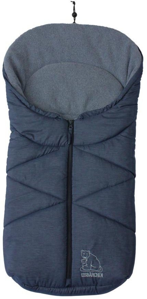 Heitmann Felle Fußsack Eisbärchen - Kleiner Winterfußsack Fleece, mit Fleecefutter, für Baby-Tragschalen, Kinderwagen u.v.m Bild 1