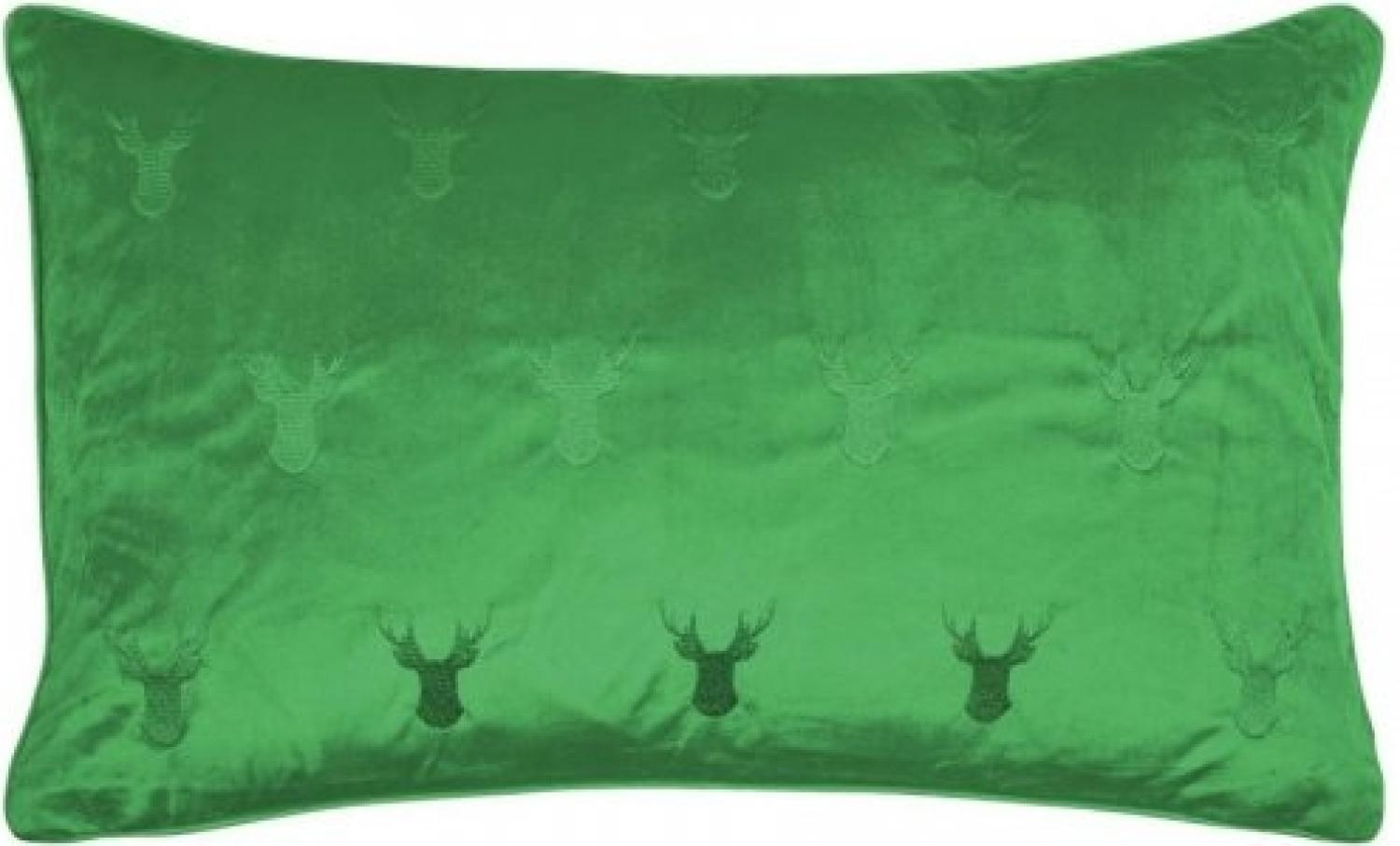 pad Kissenhülle Elk Hirschkopf Grün (35x60cm) 11297-G40-3560 Bild 1