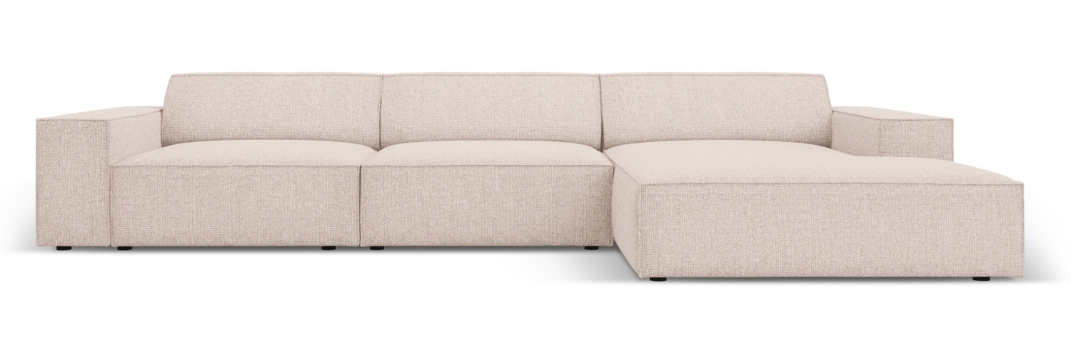 Micadoni Ecksofa Jodie 4-Sitzer Rechts Chenille Haga Beige Bild 1