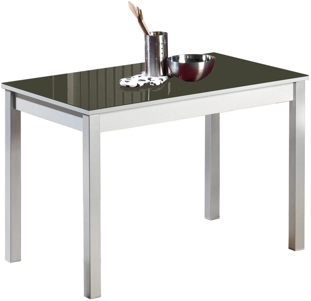 ASTIMESA Fija Küchentisch, Metall, Graphit, 110x70 cm Bild 1