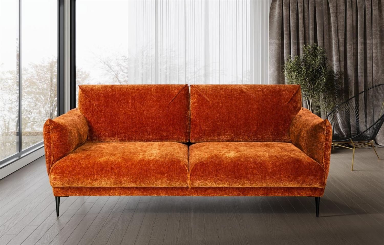 Sofa Designersofa MADISON 3-Sitzer in Stoff Dress Me Kupfer Bild 1