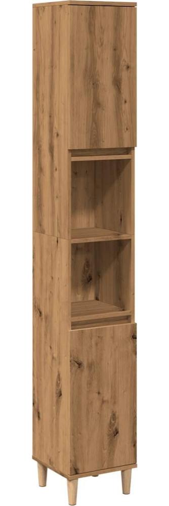 vidaXL Badschrank Artisan-Eiche 30x30x190 cm Holzwerkstoff 857103 Bild 1