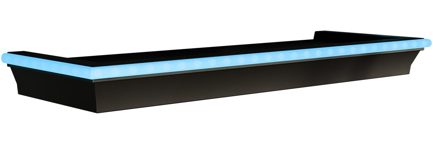 Wandboard Wanadie (Farbe: Schwarz, mit Blauer LED Beleuchtung) Bild 1