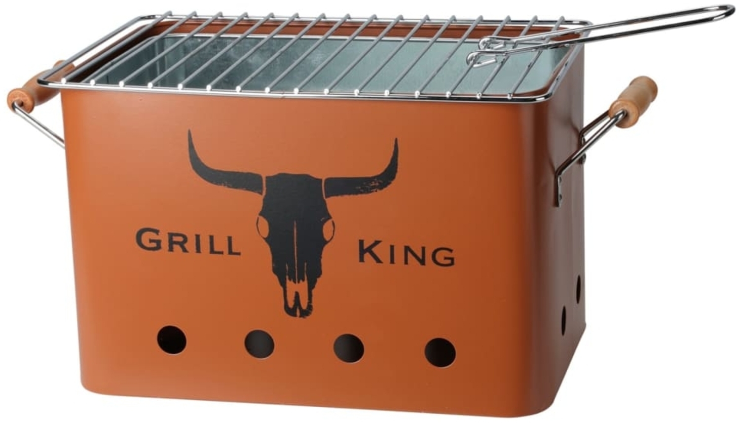 ProGarden Grill Rechteckig Matt Orange 445900 Bild 1