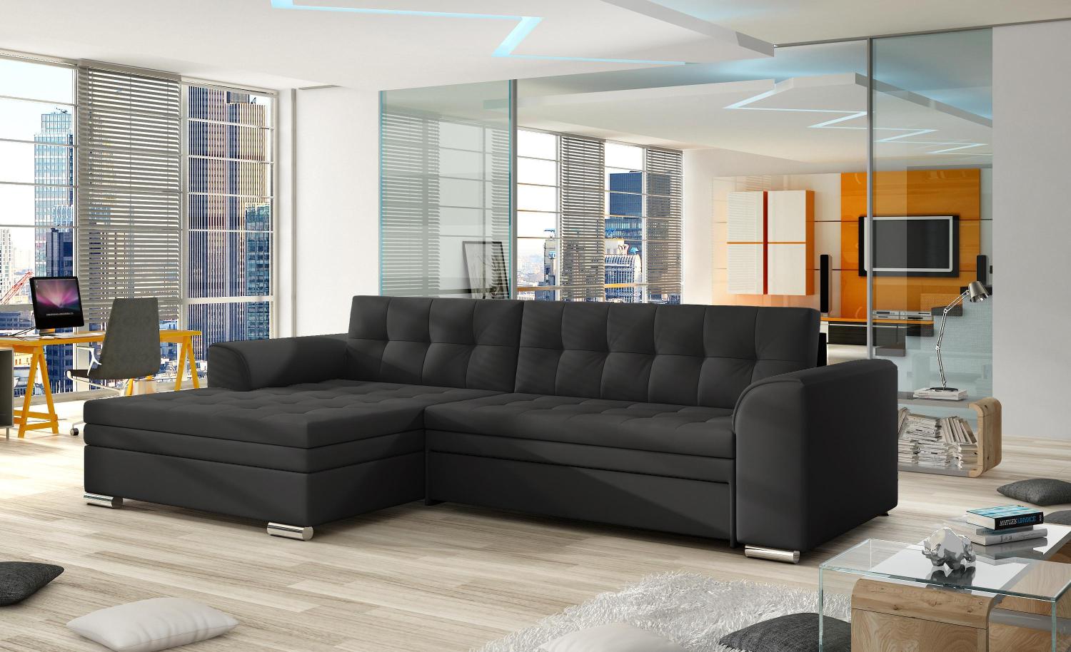 Wohnideebilder Conforti Schwarz Ecksofas & Eckcouches Cf_20 Bild 1