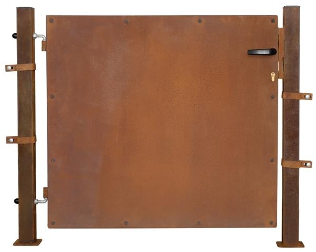Gartentür Zauntür Gartentor 80 cm Rost Hoftor Hoftür Gartenpforte Gartenzaun Bild 1