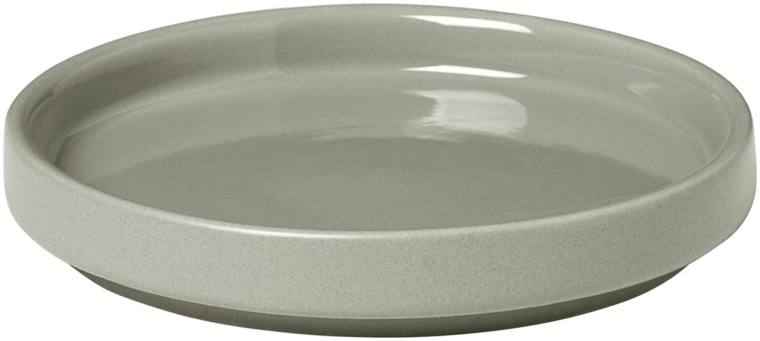 Blomus Pilar Teller, Speiseteller, Essteller, Geschirr, Keramik, Mirage Grey, 10 cm, 63990 Bild 1