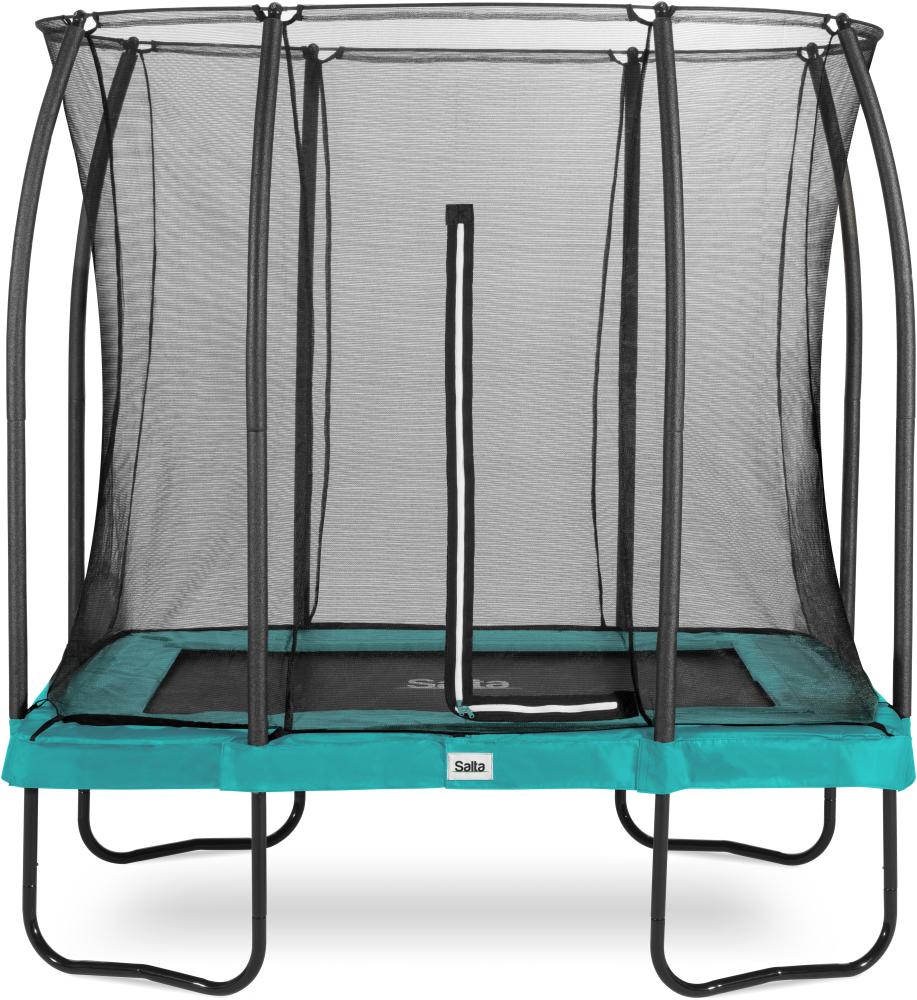 Salta 'Comfort Edition Standard' Trampolin rechteckig, inkl. Sicherheitsnetz, grün, 153 x 214 cm Bild 1