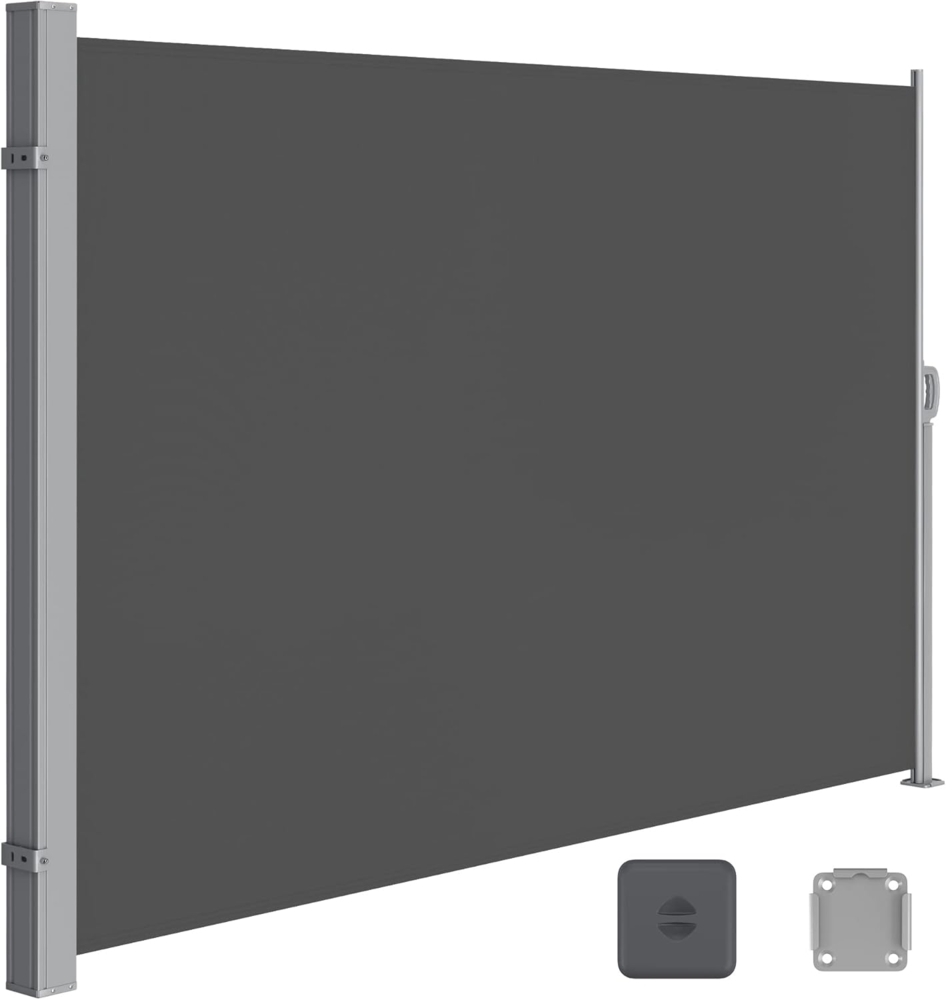 Songmics Seitenmarkise, Polyester Anthrazit, 160x450 cm Bild 1