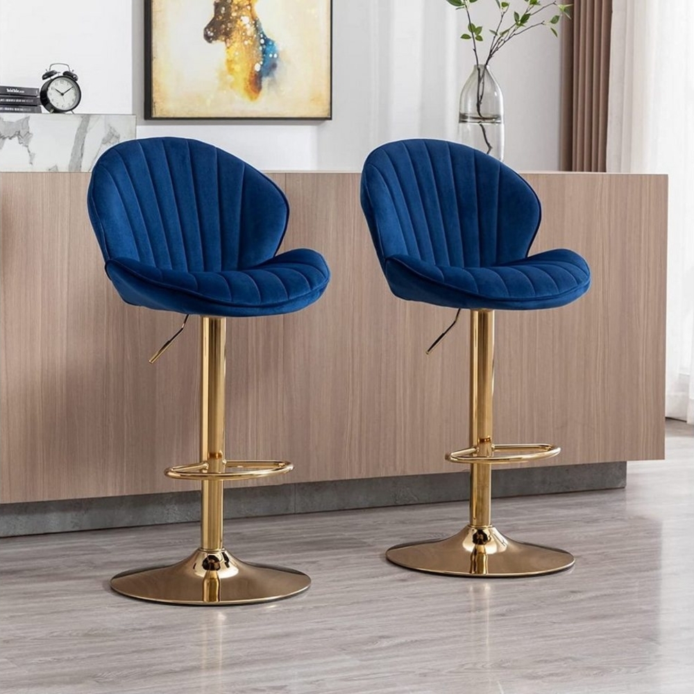 WAHSON OFFICE CHAIRS Barhocker 2er Set Barstuhl Bistrohocker mit Lehne Bild 1