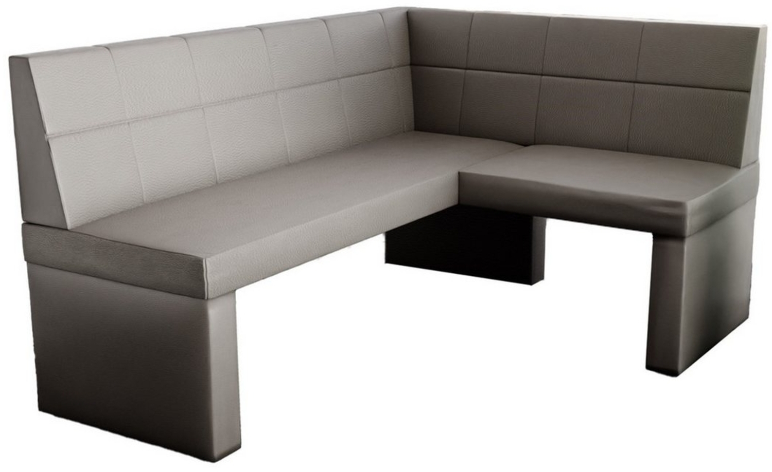 Eckbank Bank Küchenbank 168x128 cm BLAKE L Kunstleder Madryt Grau Bild 1