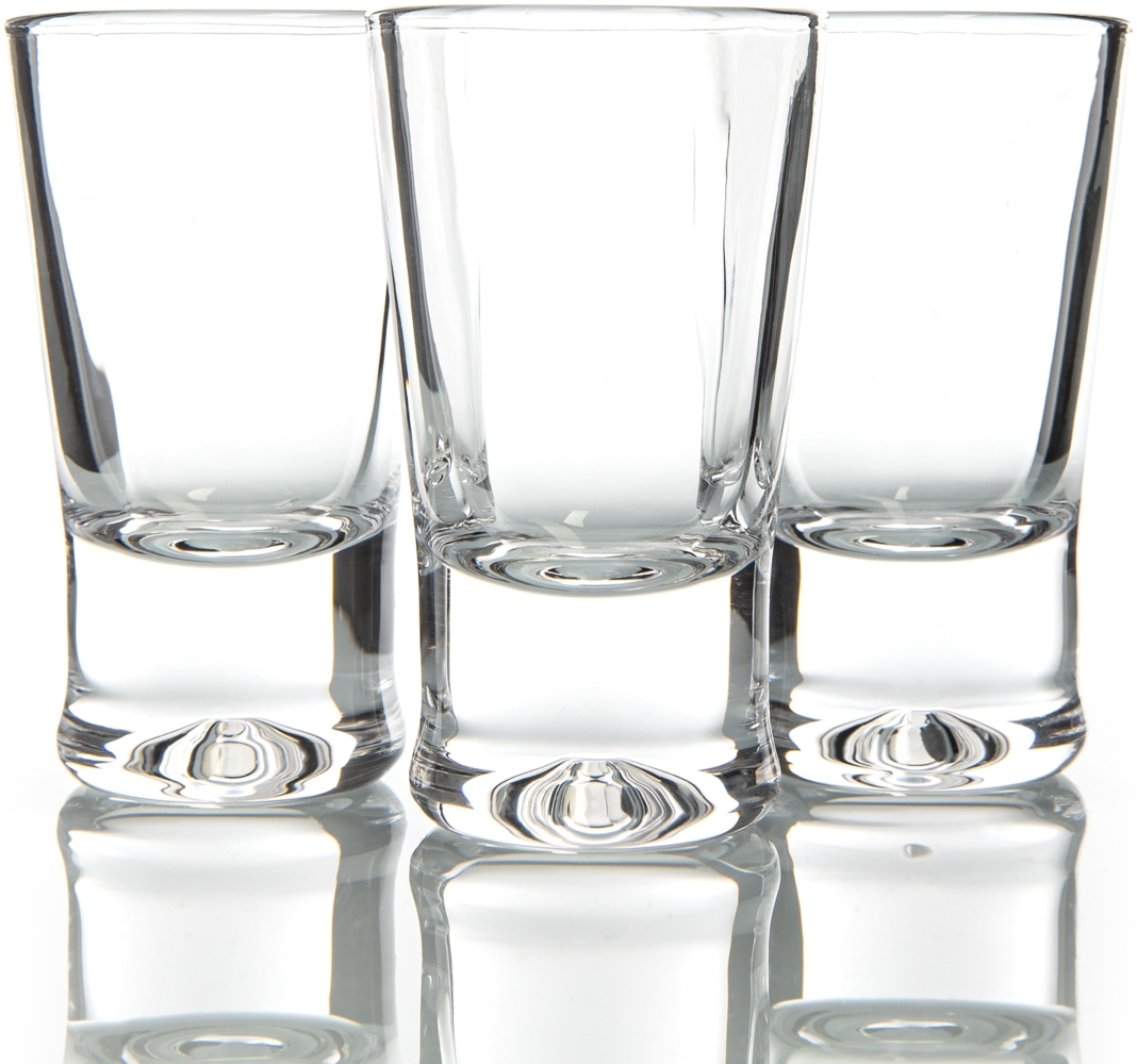 BigDean 6er Set Schnapsgläser 2cl - robuste + hochwertige Shotgläser aus Glas - spülmaschinenfest lebensmittelecht - standfest gegen Umkippen Bild 1