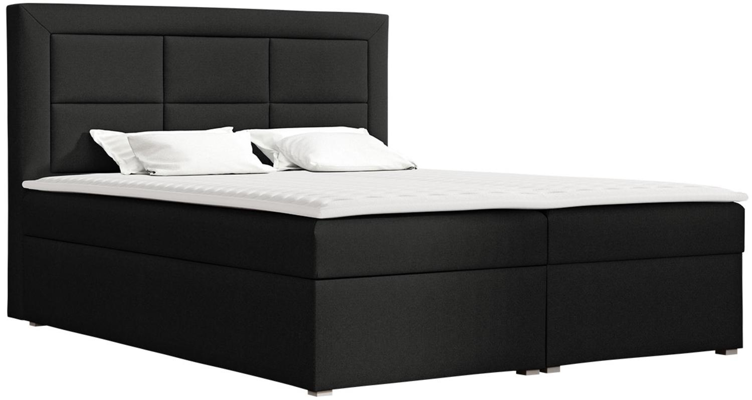 Boxspringbett Classic Box, Schwarz, 160x200 cm Bild 1