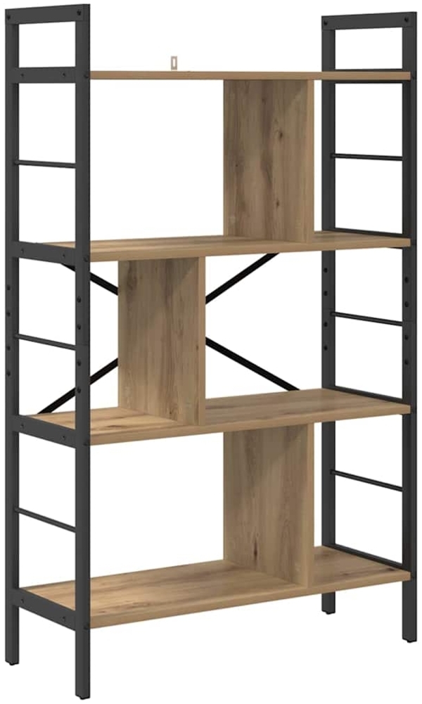 vidaXL Bücherregal Artisan-Eiche 75 x 30 x 123,5 cm Holzwerkstoff 883969 Bild 1