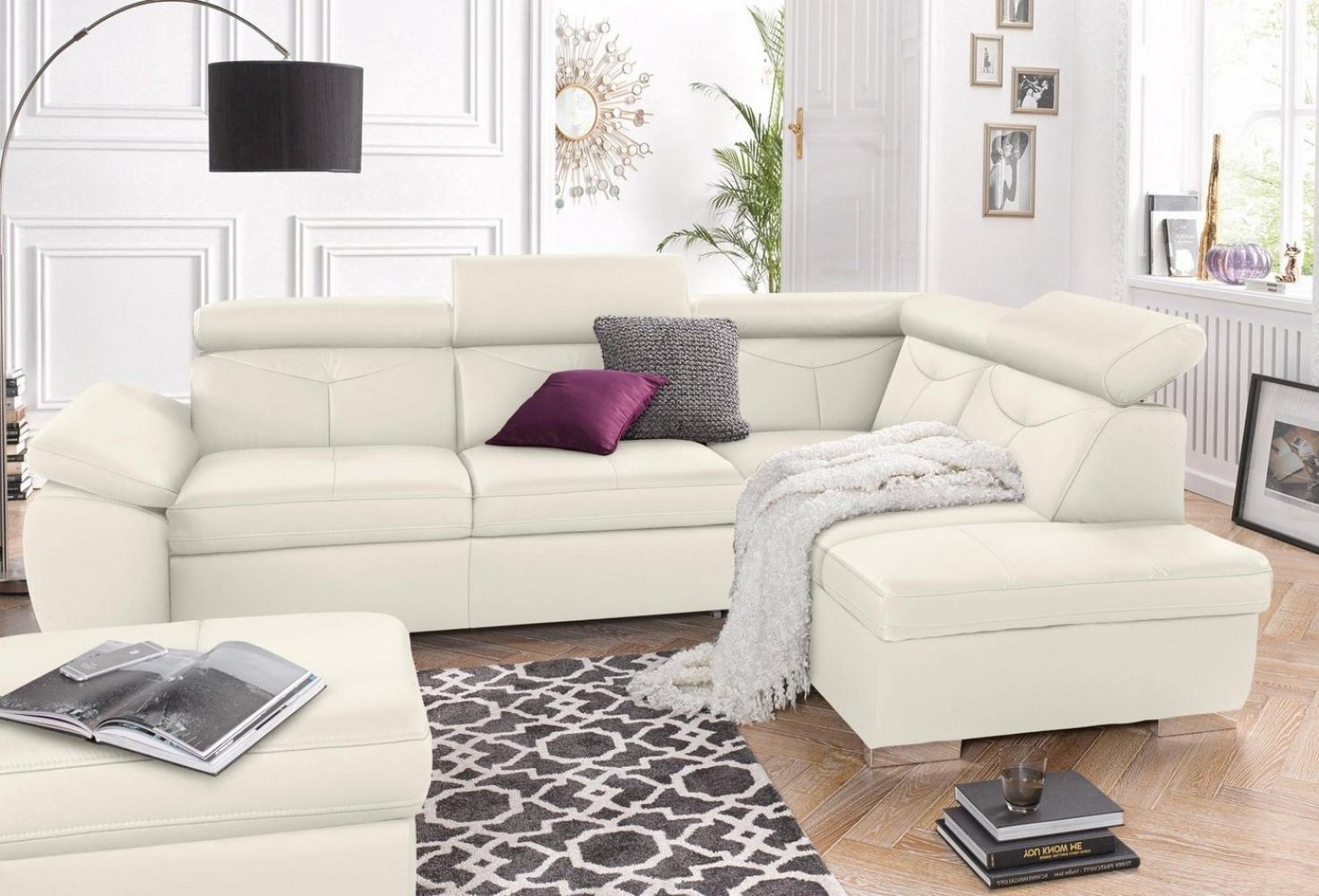 exxpo - sofa fashion Ecksofa Spring, super bequem und komfortabel mit Armteil- und Kopfteilfunktion, wahlweise mit Bettfunktion und Bettkasten, L-Form Bild 1