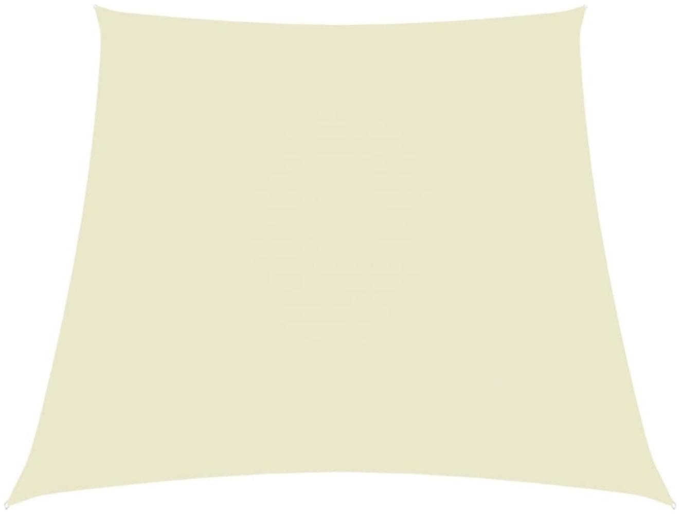 vidaXL Sonnensegel Oxford-Gewebe Trapezförmig 3/5x4 m Cremeweiß 135243 Bild 1