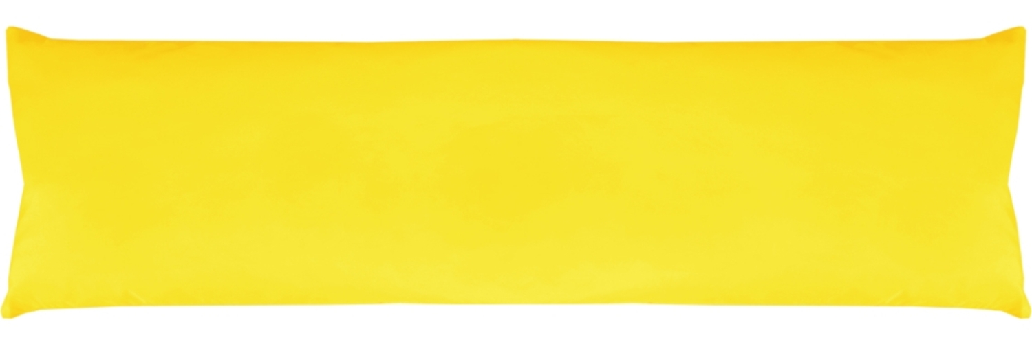 Seitenschläfer Kissenhülle Kissenfüllung Körperkissen, bequem und anschmiegsam in vielen verschiedenen Farben erhältlich (ca. 40x140cm / gelb - sonnengelb) Bild 1