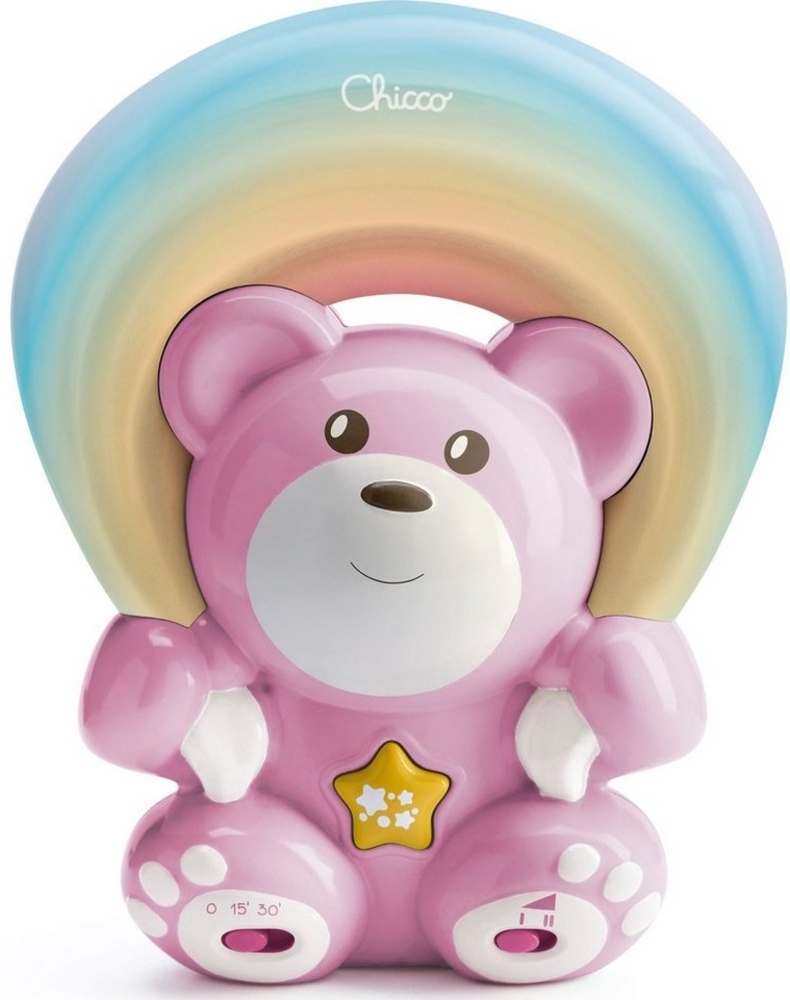 Chicco Regenbogenprojektor Bär (3 Farben) Rosa Bild 1