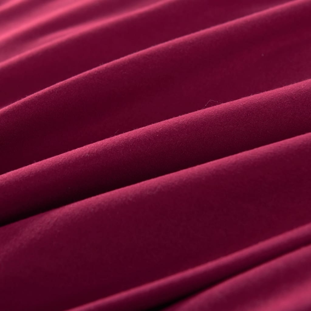 vidaXL Bettwäsche-Set Burgunderrot 155×220/80×80 cm 132433 Bild 1