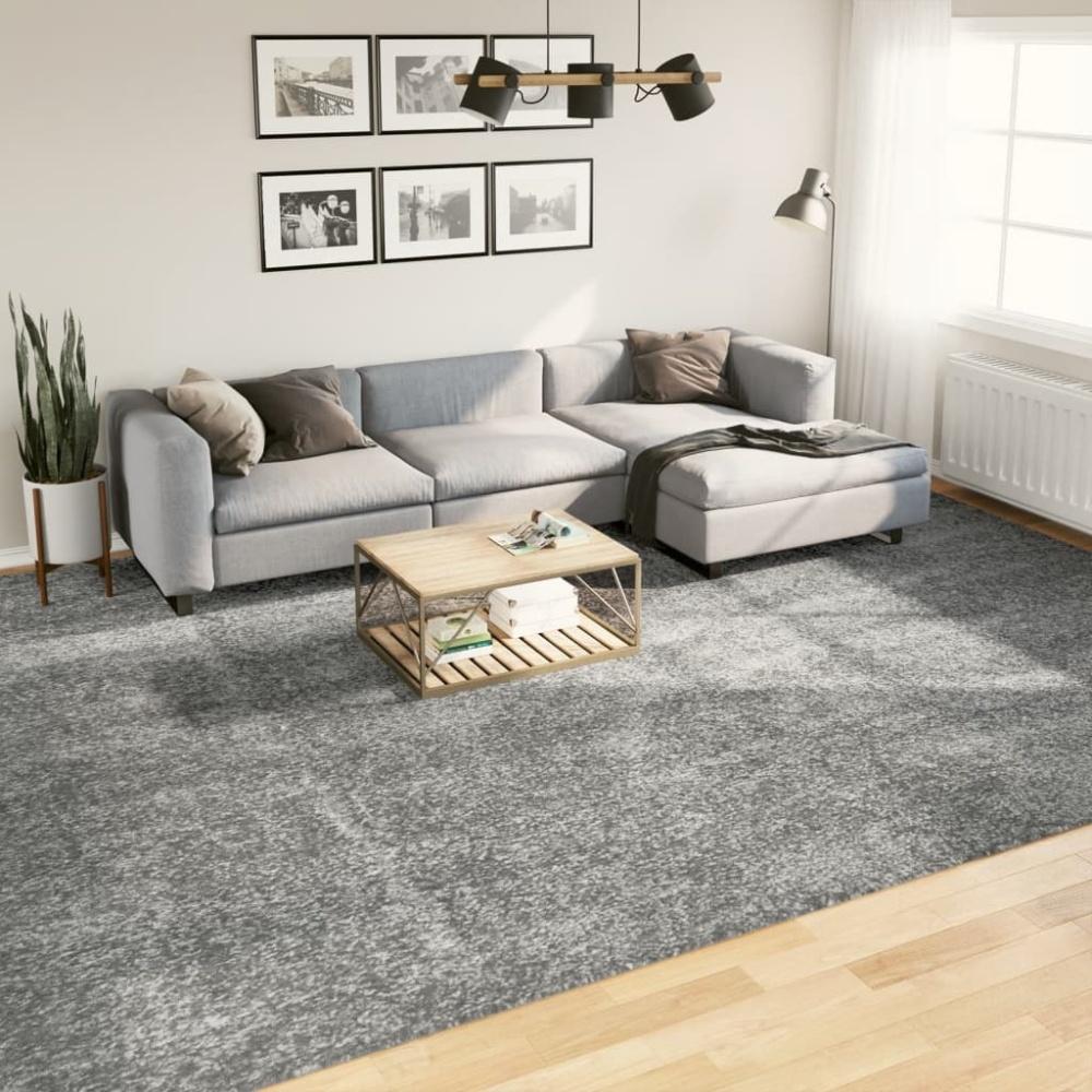 vidaXL Teppich Shaggy Hochflor Modern Grün 300x400 cm Bild 1