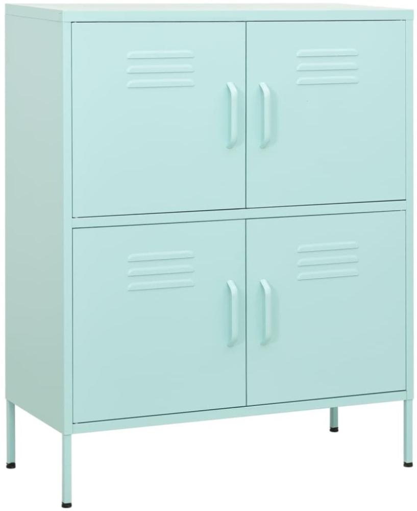 vidaXL Lagerschrank Minzgrün 80x35x101,5 cm Stahl 336140 Bild 1