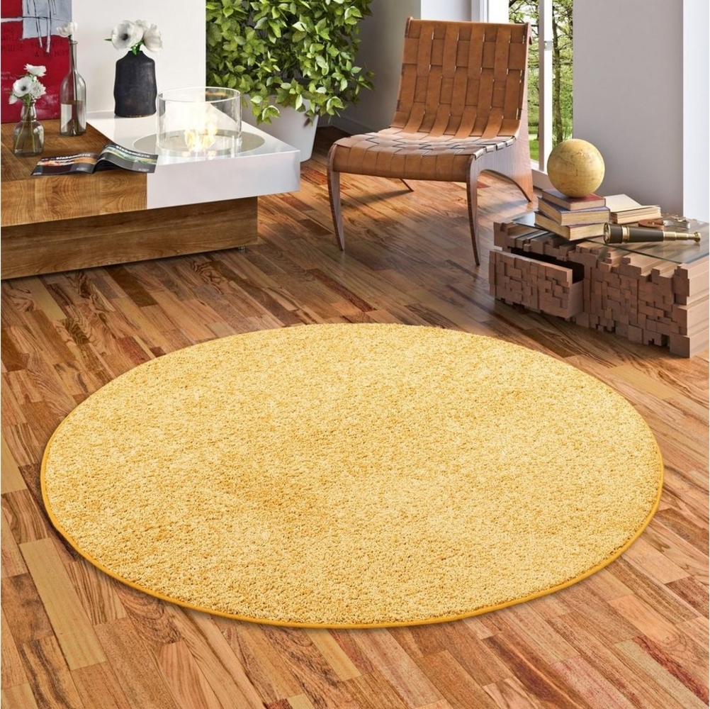 Snapstyle Veloursteppich Hochflor Velours Teppich Mona Rund, Rund, Höhe: 16 mm Bild 1