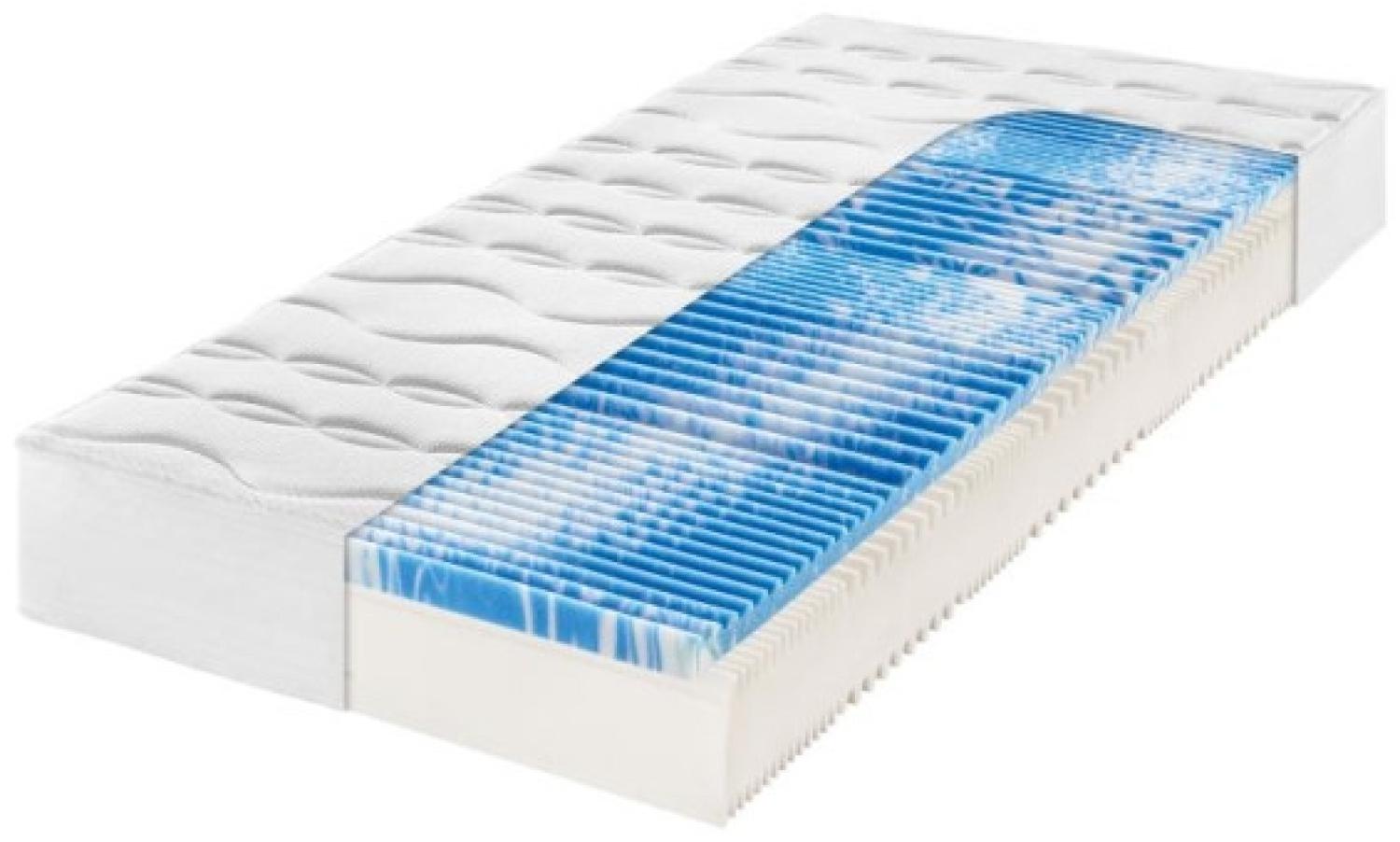 f. a. n. New Gelart Plus KS - 7-Zonen Kaltschaum Matratze, 100x200 cm, H2=mittel Bild 1