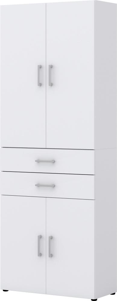 Aktenschrank VIII - 4 Türen, 2 Schubkästen - Weiß Bild 1