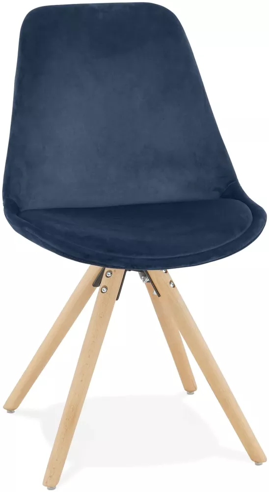 Kokoon Design Stuhl Jones Blau und Natur Bild 1