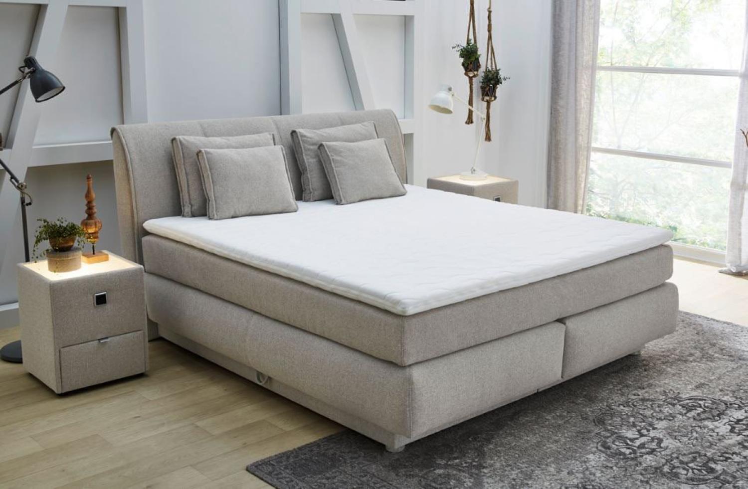 Jockenhöfer Boxspringbett Carla Max beige, 160 x 200 cm Bild 1