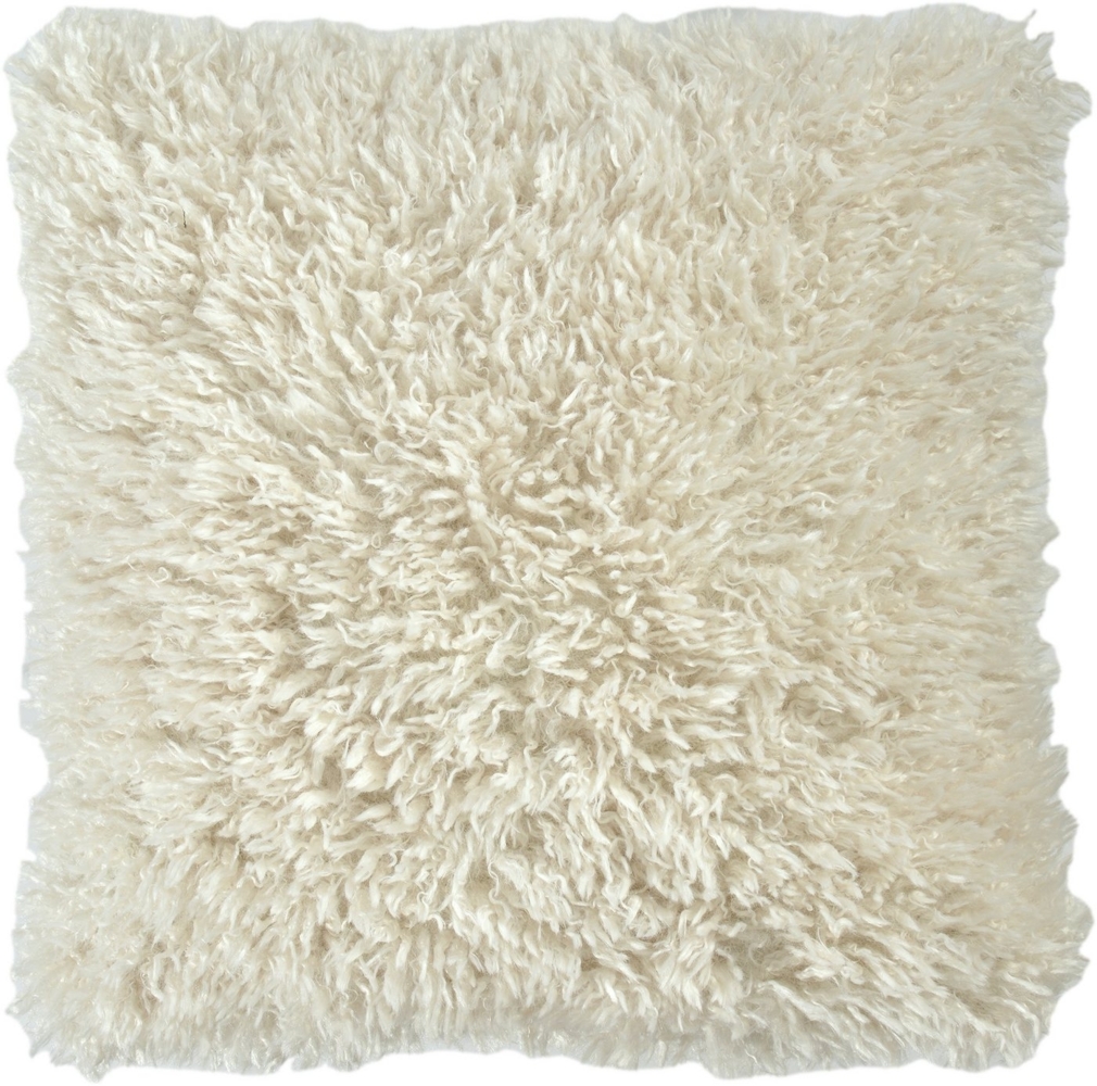 Annimuck Kissenhülle SANDER Kissenhülle Ayla creme Kuschelfell 40x40 cm, (1 Stück) Bild 1