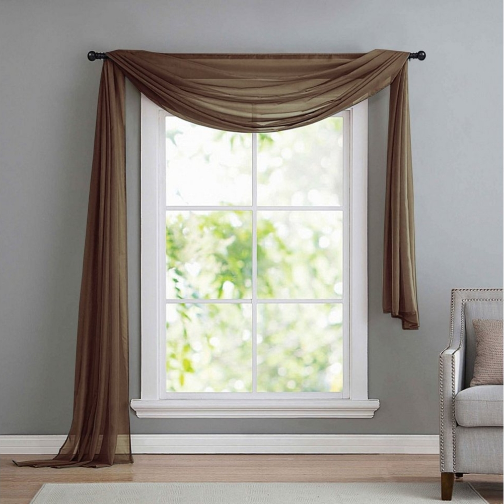 Gardinenbox Freihanddeko (1 St), ohne, transparent, Voile, Uni Volant Transparent Polyester 600cm 140cm Bild 1