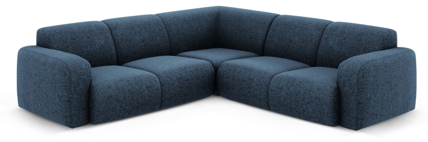 Micadoni Ecksofa Molino 5-Sitzer Chenille Königsblau Bild 1