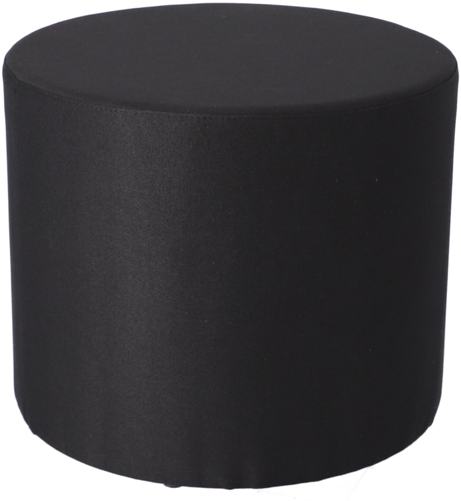 Pouf Rondo, Schwarz, 50x50x42 cm Bild 1