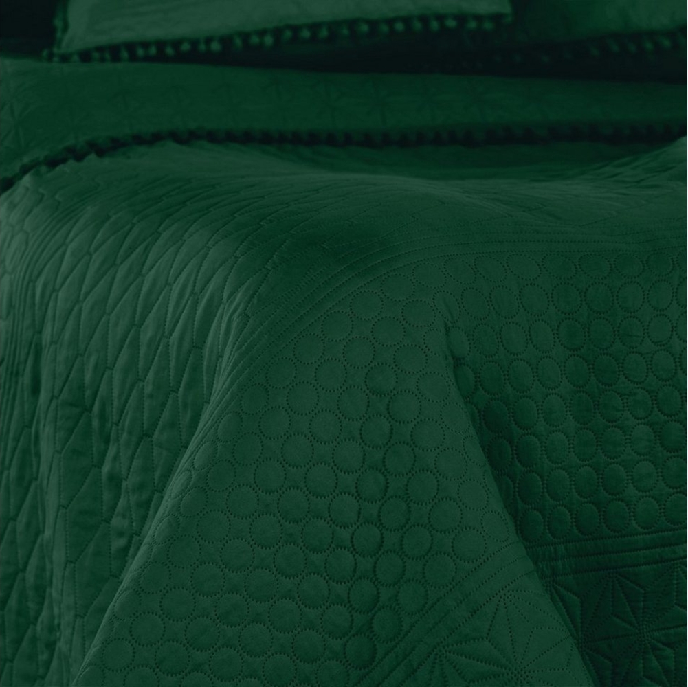 texpot Tagesdecke Wohndecke Pompons und Steppung Wendefunktion Bild 1