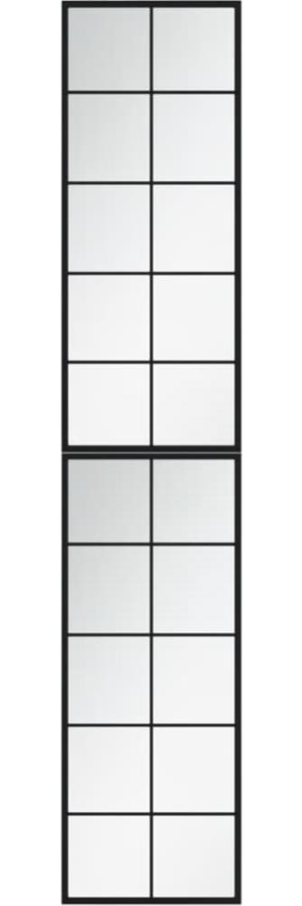 vidaXL Wandspiegel 2 Stk. Schwarz 100x40 cm Metall 3189034 Bild 1