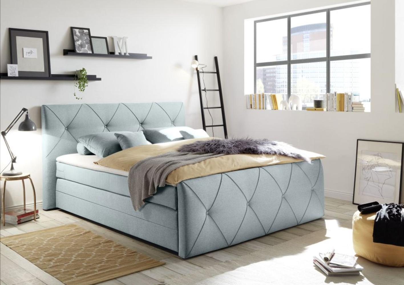 Boxspringbett 180 x 200 cm CALGARY 3, Mint H2 Bild 1