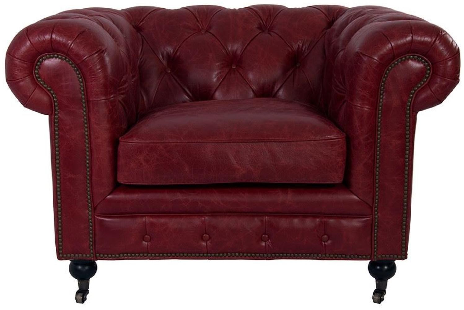 Clubsessel Chesterfield Leder "Royal-Rouge" Bild 1