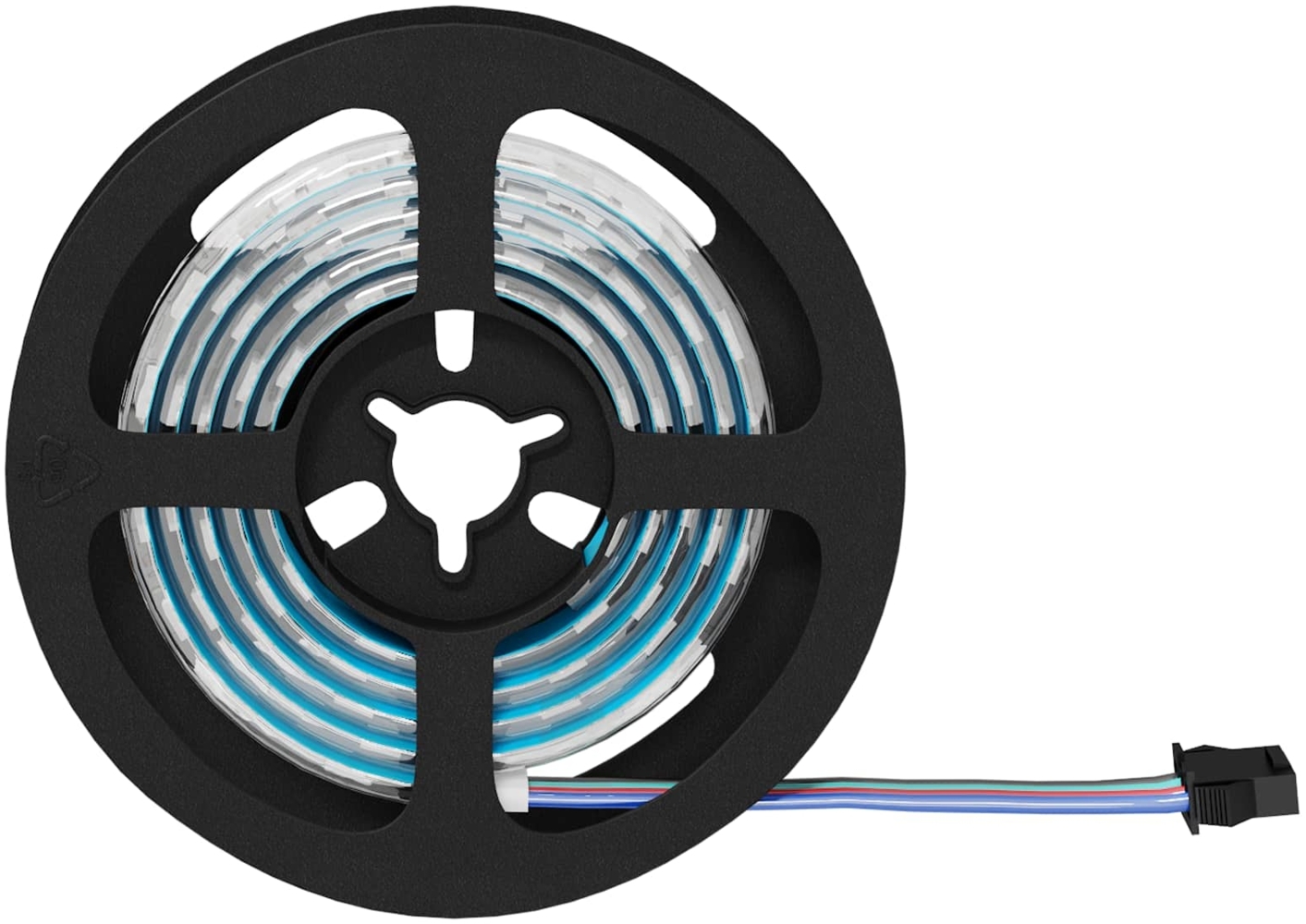 vidaXL LED Streifen 4 pcs Schwarz und Transparent 90 x 0,8 x 0,3 cm 3429102 Bild 1