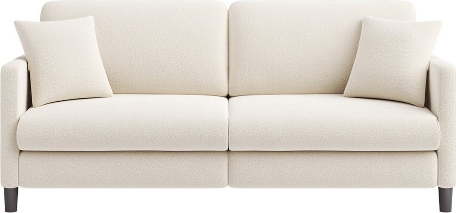 OUNUO Sofa 2-Sitzer Modernes Polstersofa Couch mit 2 Zierkissen 195cm Sofa Bild 1