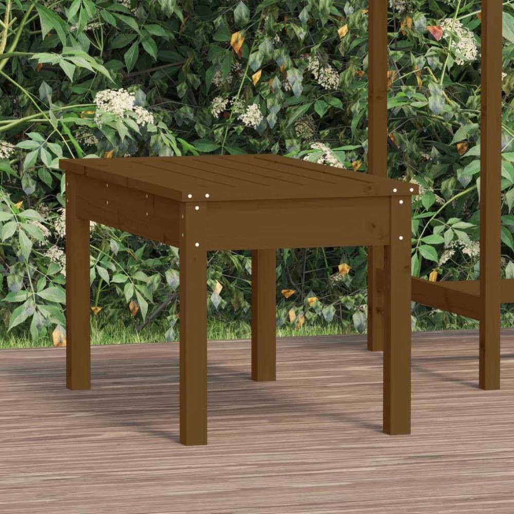 vidaXL Gartenbank Honigbraun 80x44x45 cm Massivholz Kiefer 824000 Bild 1