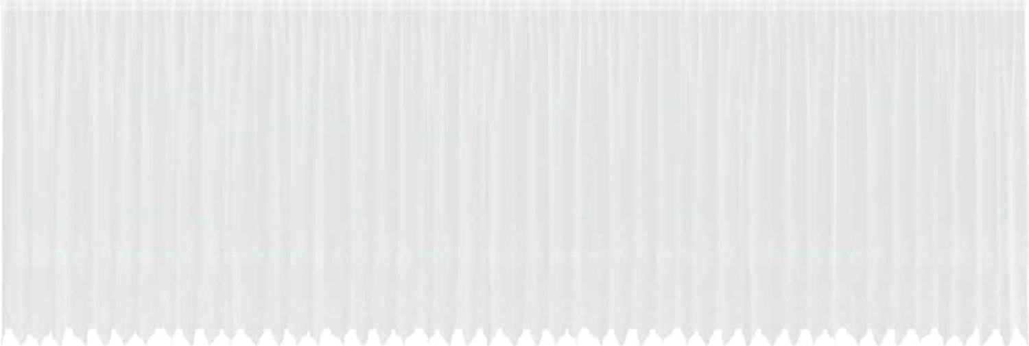 vidaXL Spitzenvorhang mit Vorhängen Weiß 1200x200cm Polyester 4107975 Bild 1