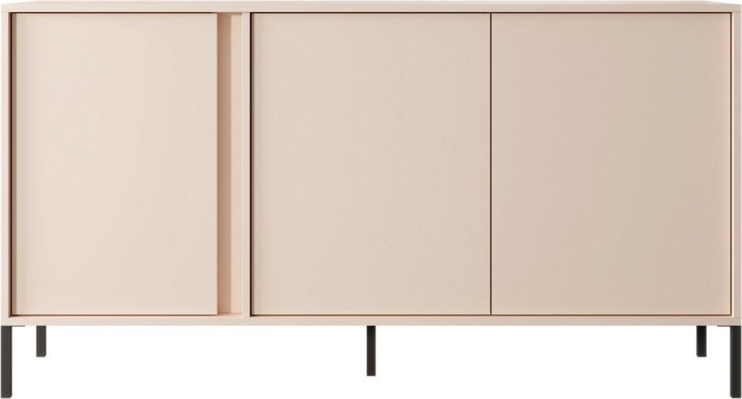 MOEBLO Kommode Calor C 153 3D (in Option mit/ohne LED, Sideboard Wohnzimmer Kommode Schlafzimmer Komodenschrank Highboard), B 153,1 cm / H 81,4 cm / T 39,5 cm Bild 1