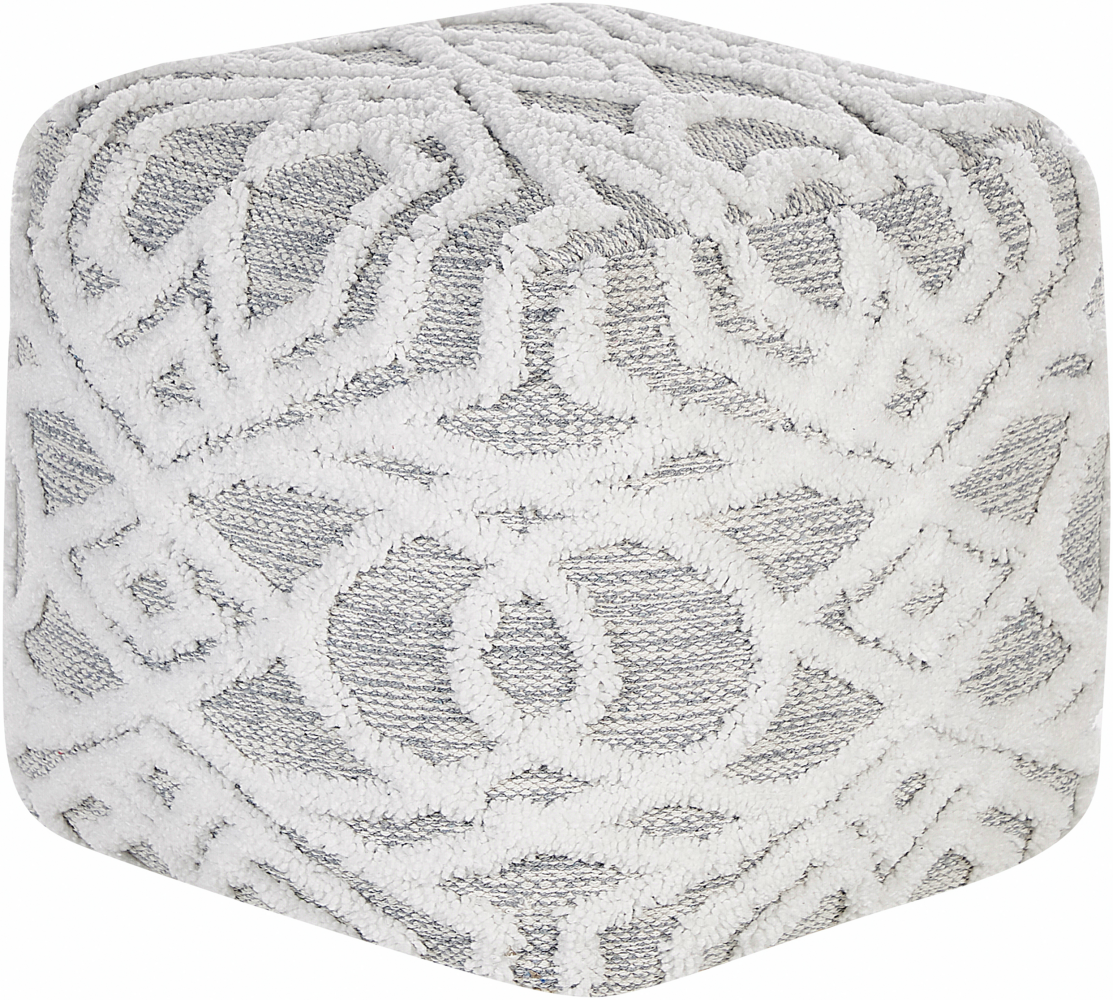 Pouf BHILWARA Grau 40 cm 40 cm Bild 1