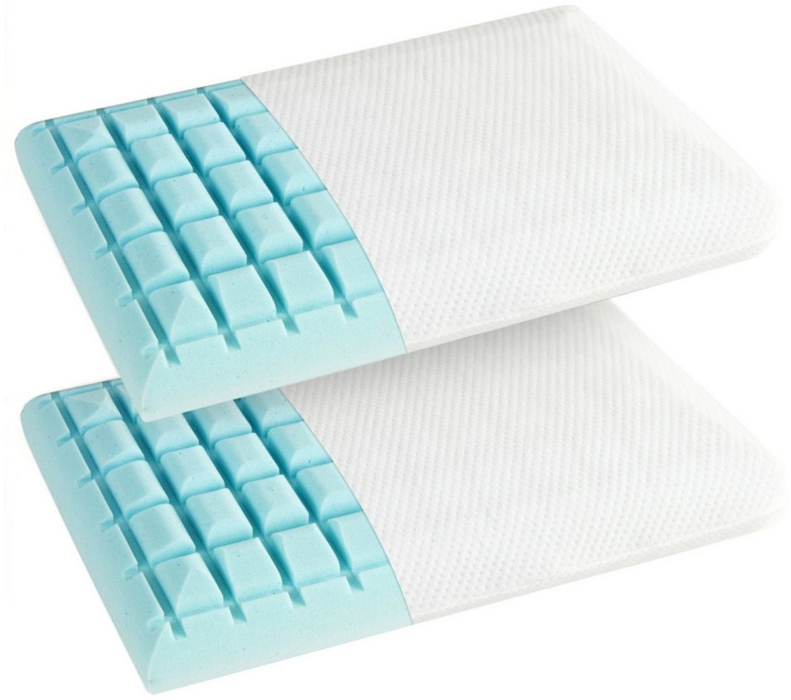 KOMFOTTEU Kopfkissen, 2er Set, ergonomisches Nackenkissen Bild 1