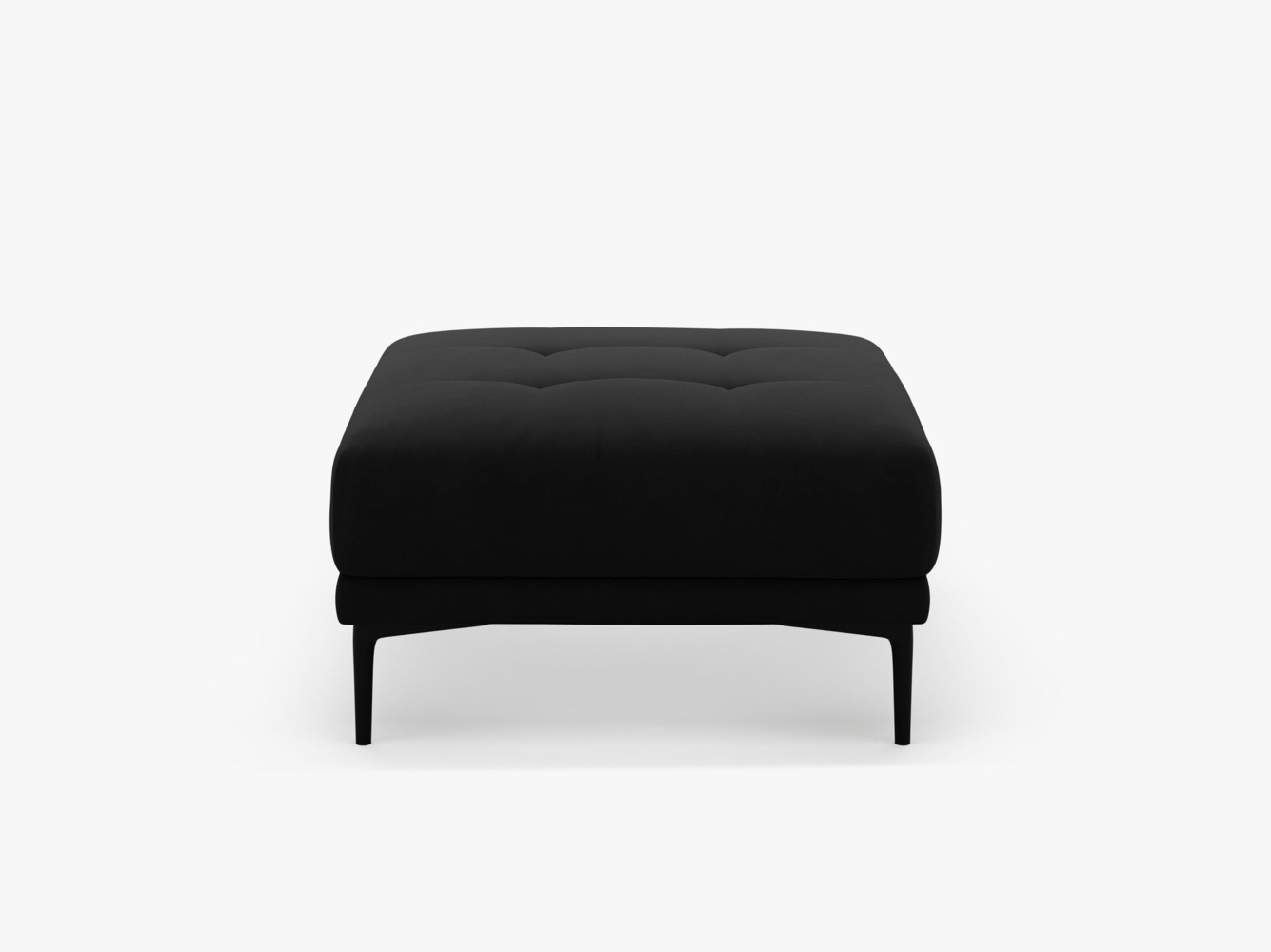 Micadoni Hocker Bemy 1-Sitzer Samt Schwarz Bild 1