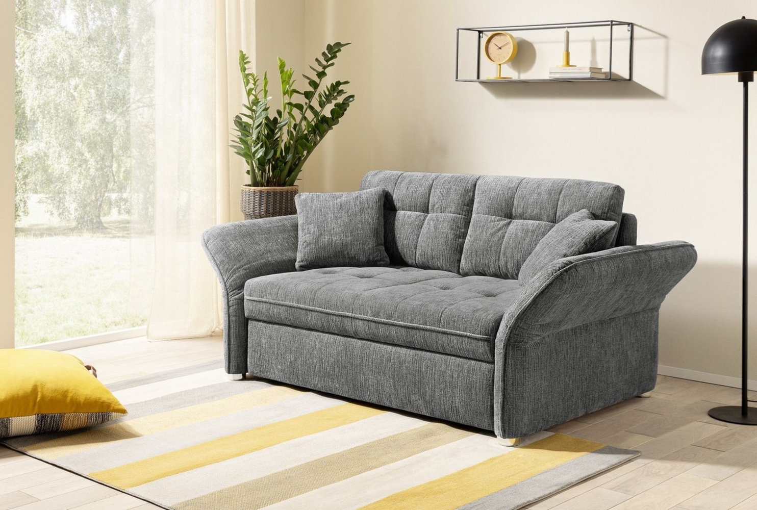 Jockenhöfer Gruppe Schlafsofa Leon, mit Schlaf- und Relaxfunktion, 3 Breiten und Farben wählbar, inklusive Kissen Bild 1